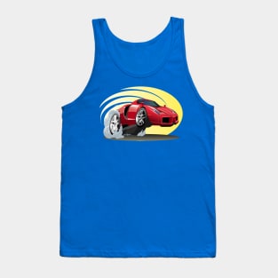 Cartoon sport car Tank Top